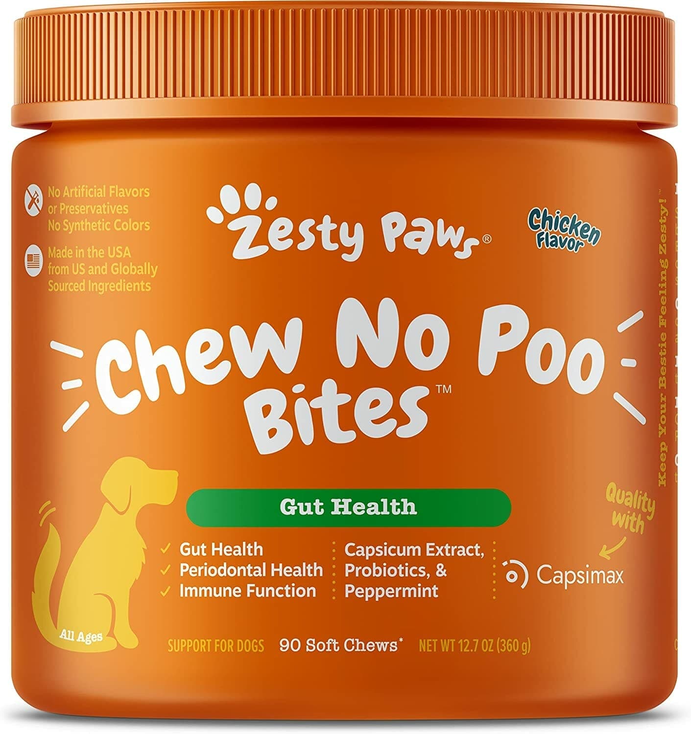 Zesty Paws Chew No Poo Bites