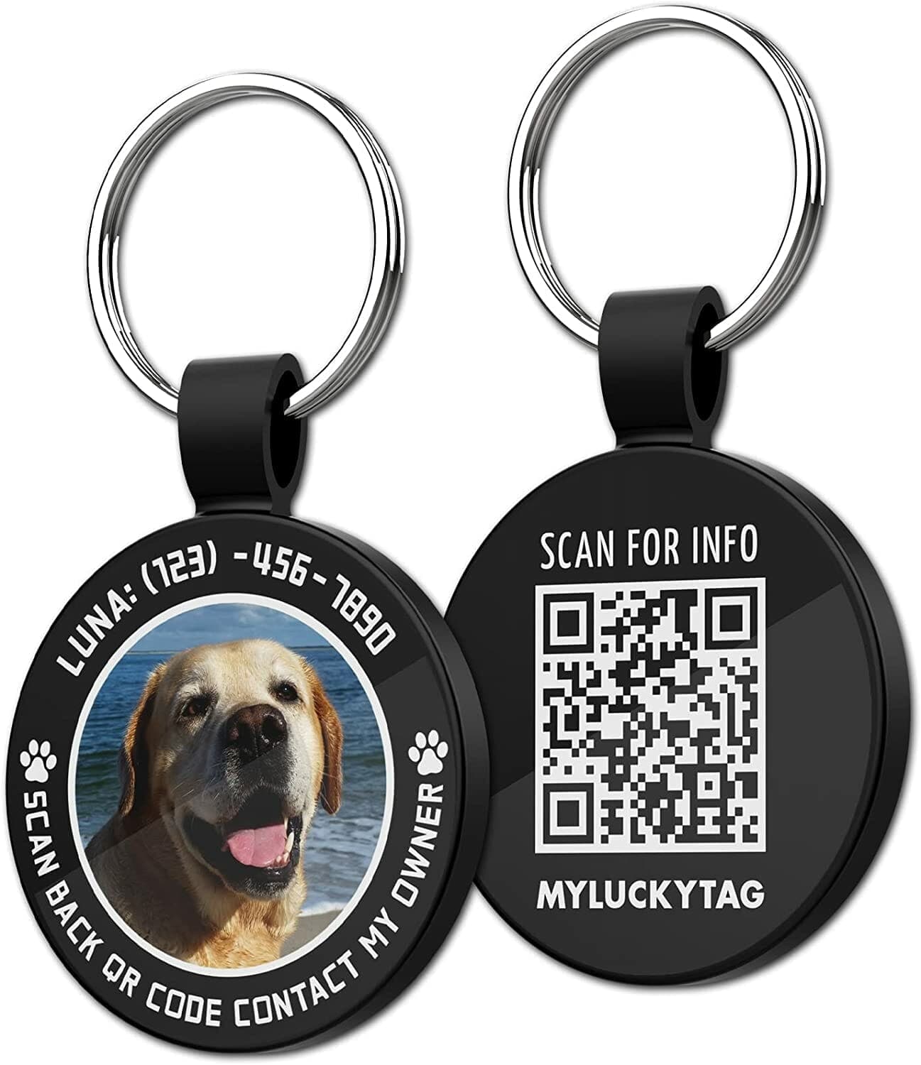 MYLUCKYTAG Personalized Pet ID Tags
