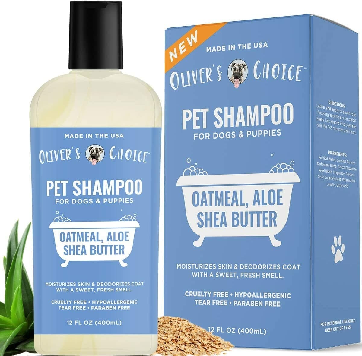 Oliver's Choice Oatmeal and Aloe shampoo