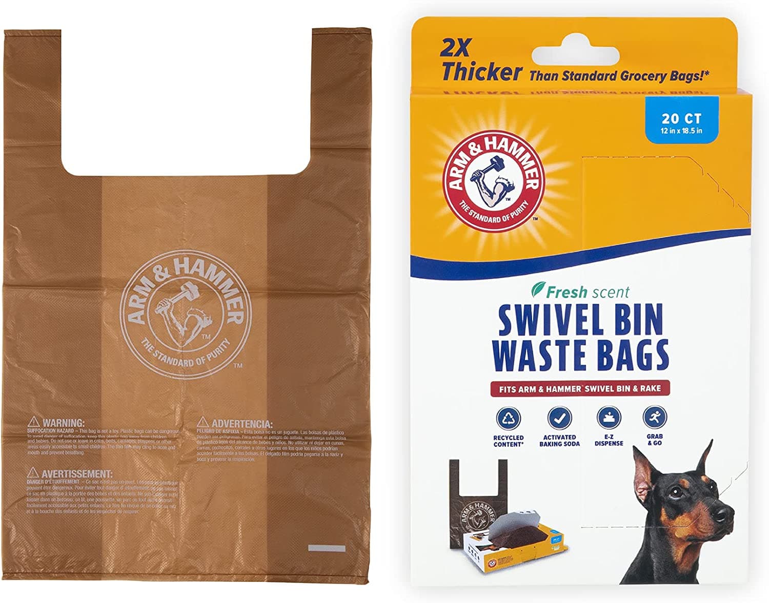 Waste Bags with Activated Baking Soda