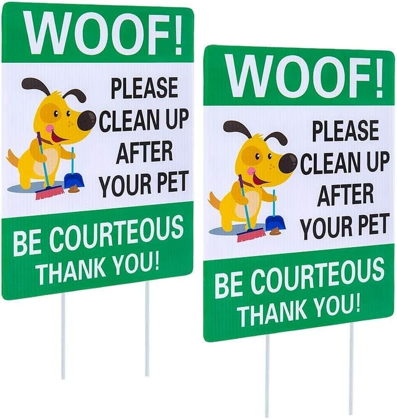 Waahome Please Clean Up After Your Pet