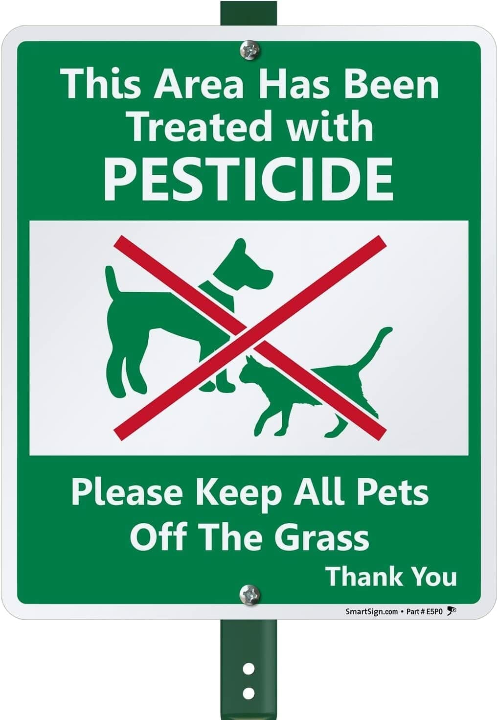 SmartSign Area Treated with Pesticides