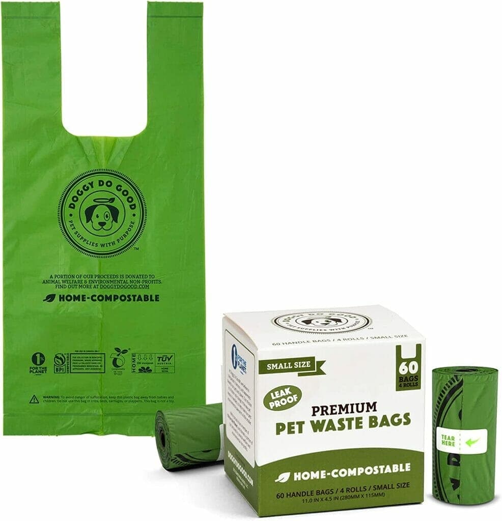 Doggy Doo Bags with Handles for puppies