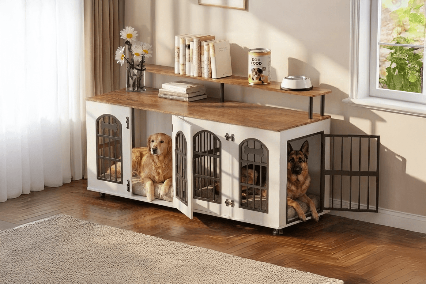 5 Best Double Dog Crate Furniture Pieces For Two Dogs (2025)