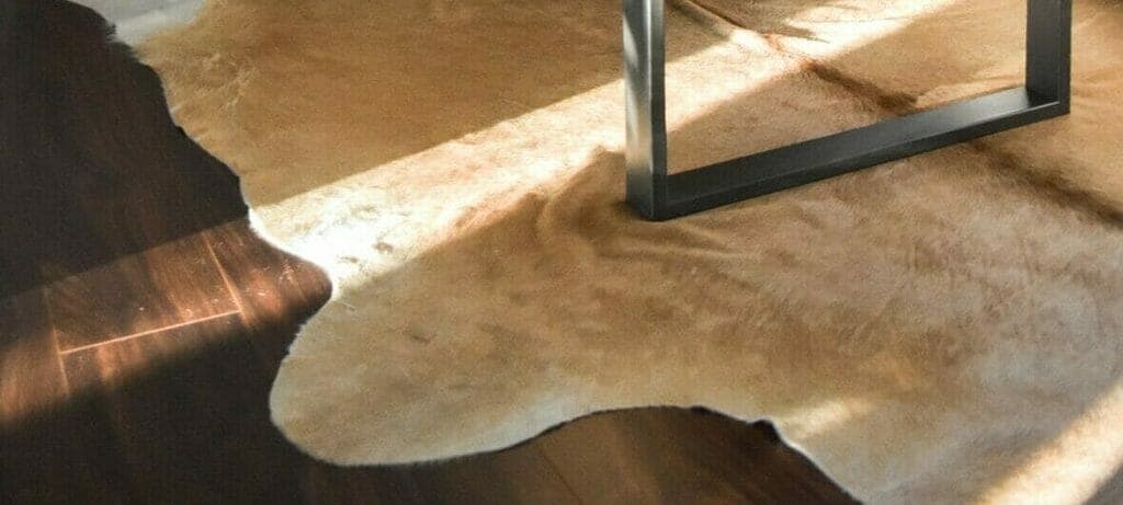 Things to keep in mind when cleaning up dog poop from cowhide rug