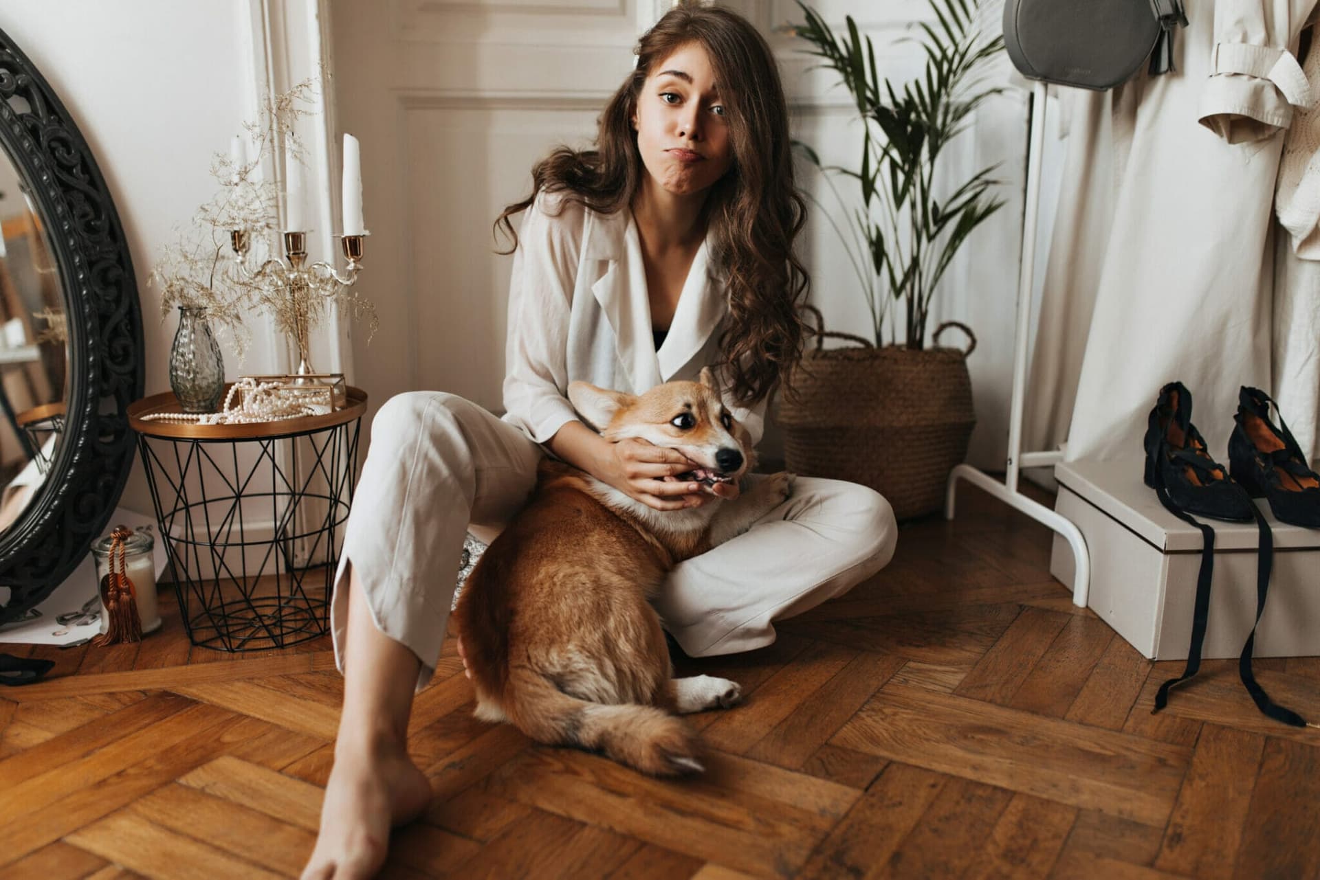 They're stressed or anxious