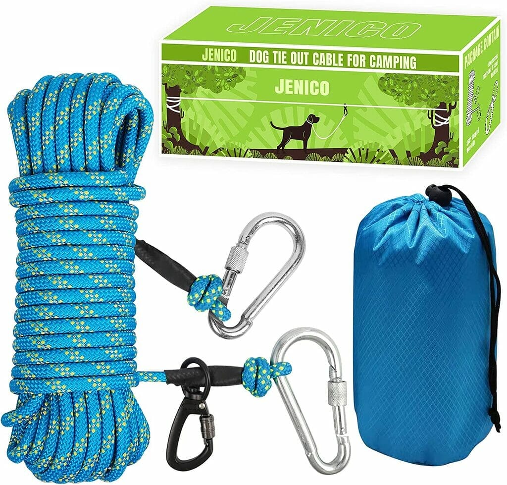 Jenico Portable Dog Tie Out - Up to 100ft