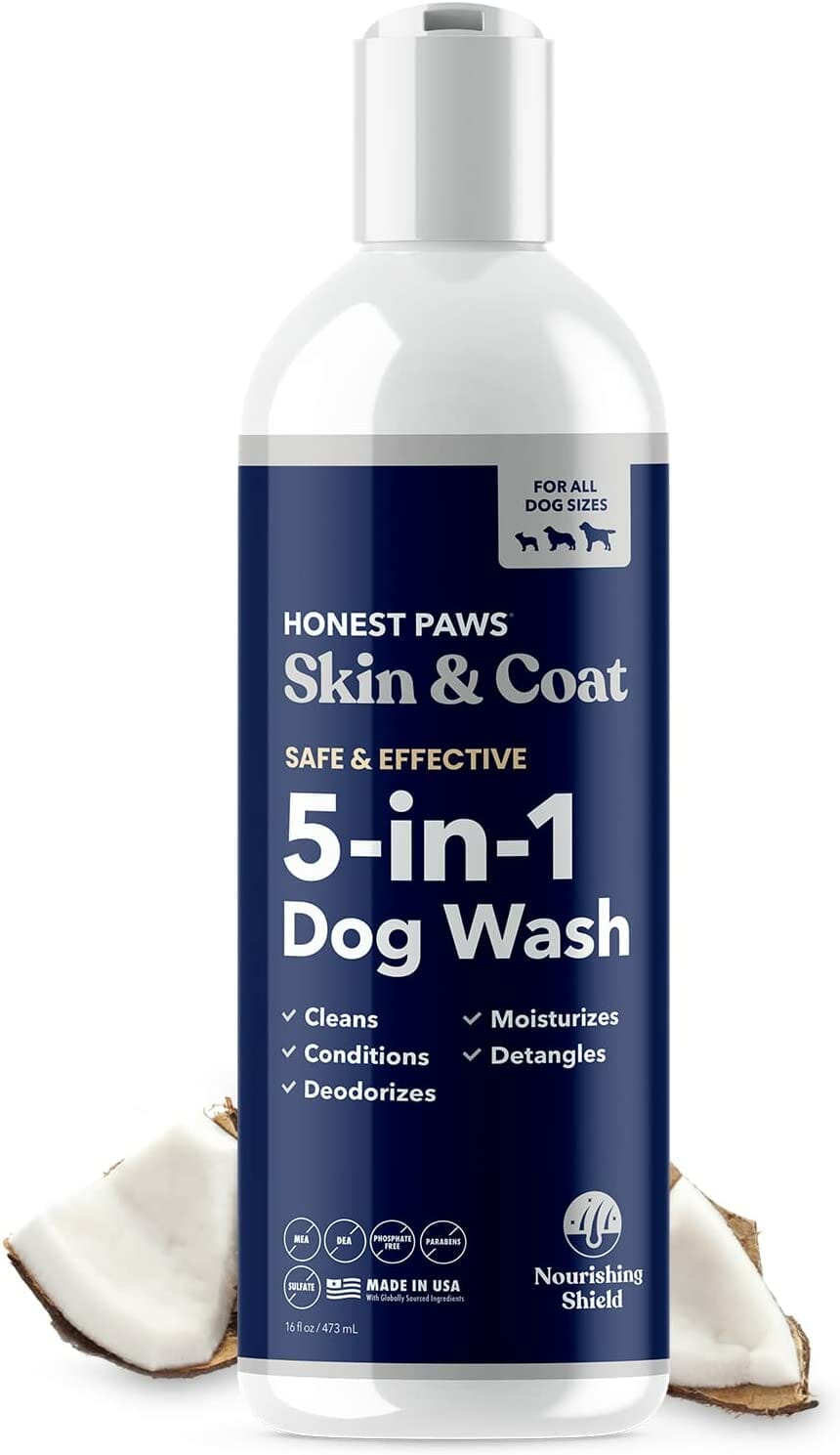 Honest Paws 5-in-1 Oatmeal Shampoo