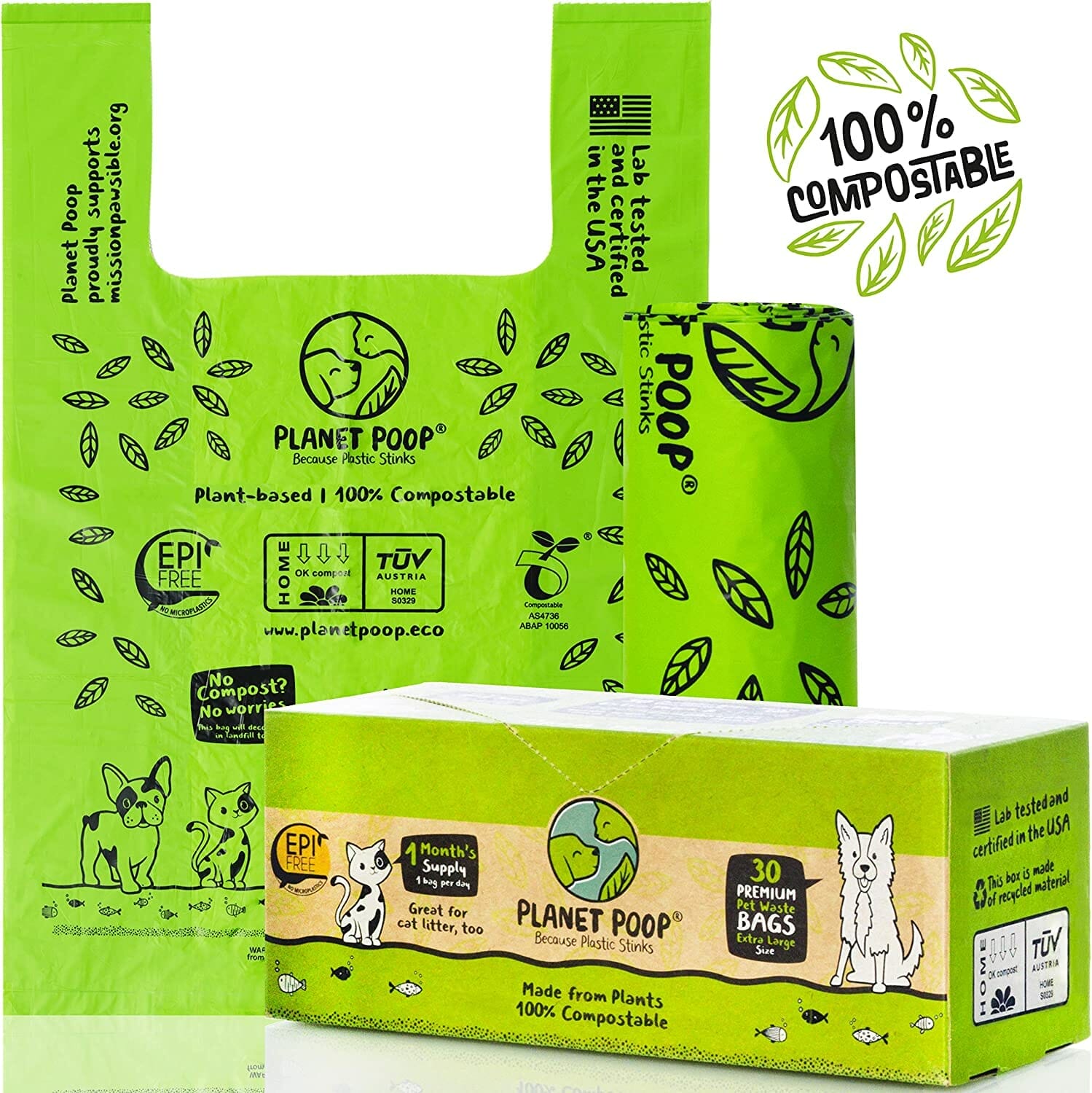 Planet Poop Compostable Dog Poo Bags