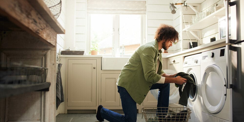 Put the blanket in the dryer Put the blanket in the dryer