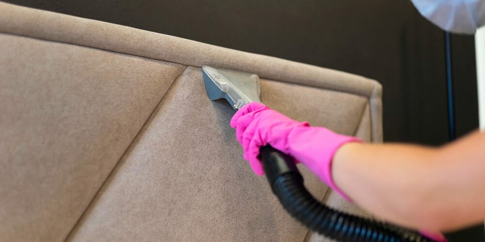 Vacuum clean the blanket Vacuum clean the blanket