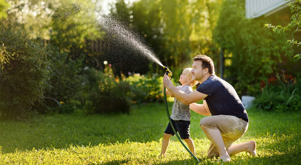 Hose down your yard regularly Hose down your yard regularly