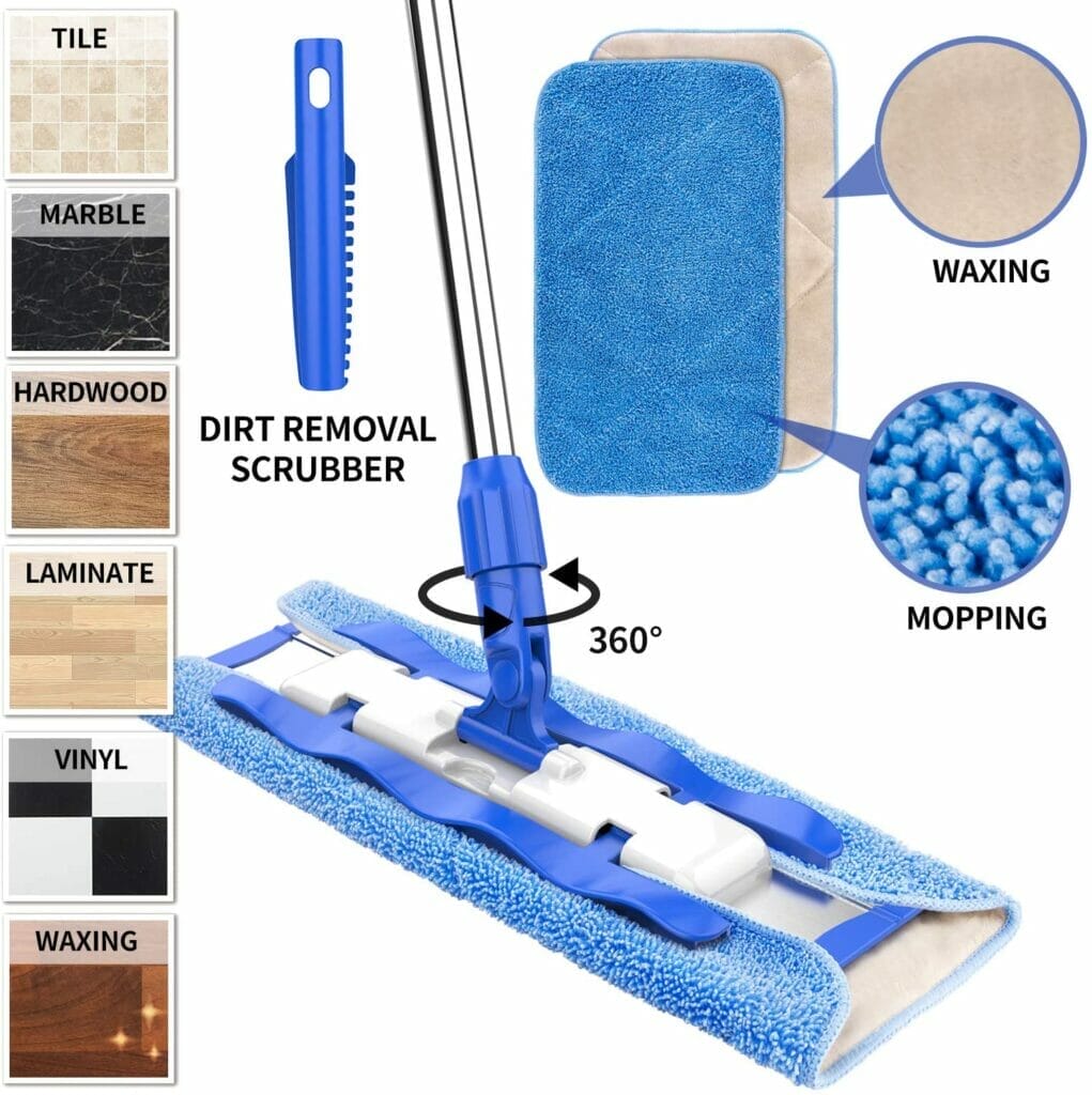 Use a damp mop for cleaning